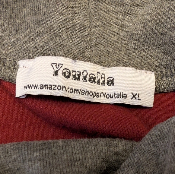 Red and Gray Women's Sweater - Picture 2 of 2